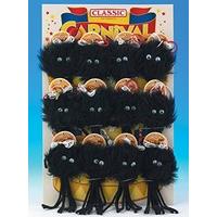 Classic Black Furry Spider Cat Toy 180mm (Pack of 12)