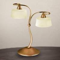 Classic table lamp Alessio, 2-bulb