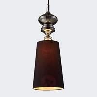 Classical hanging light POLO in black chrome