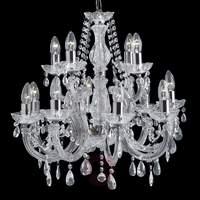 Classic Marie Therese chandelier, 12-fl, chrome