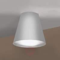 Clear LED ceiling light CONUS, 18 cm, grey