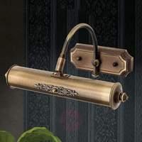 Classic antique brass picture light Gustav, 30 cm