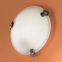 Classic Ceiling Light with Matte Glass 30 cm