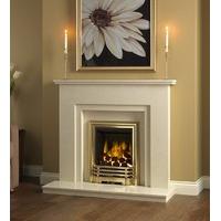 clara marble fireplace package with electric fire