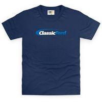 Classic Ford White & Blue Logo Kid\'s T Shirt