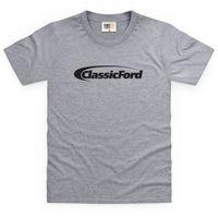 classic ford black logo kids t shirt