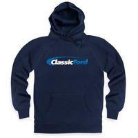 classic ford white blue logo hoodie