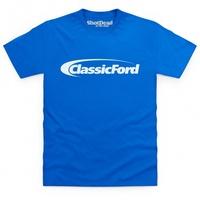 Classic Ford White Logo T Shirt