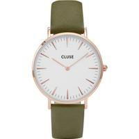 cluse ladies la boheme leather watch