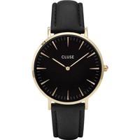 cluse ladies la boheme leather watch