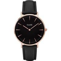 cluse ladies la boheme leather watch