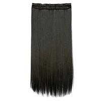 Clip In/On Human Hair Extensions Synthetic 130 Hair Extension