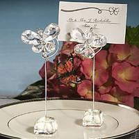 Clear crystal Butterfly Place Card Holders wedding decoration BETER-SJ015