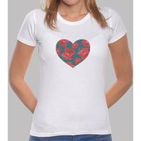 classic shirt vintage heart of roses