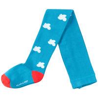 cloud print kids tights turquoise quality kids boys girls