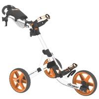 Clicgear 3.5+ Golf Trolley Arctic White/Orange with 2 Free Accessories