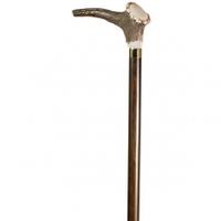 Classic Canes Staghorn Crown Walking Stick