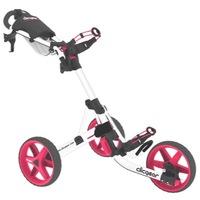 Clicgear 3.5+ Golf Trolley Arctic White/Pink with 2 Free Accessories