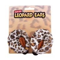 Clip On Furry Leopard Ears