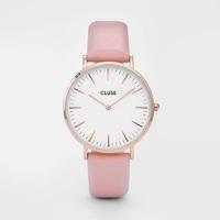 Cluse La Boheme Rose Gold - White on Pink Watch