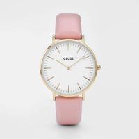 Cluse La Boheme Gold - White on Pink Watch