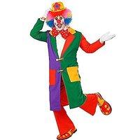 Clown Long Coat Costume Large For Circus Fancy Dress