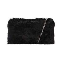 Claudia Canova Faux Fur Hard Case Clutch