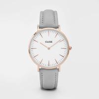 Cluse La Boheme Rose Gold - White on Grey Watch