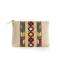 Clutch Bag with Ethnic Pattern