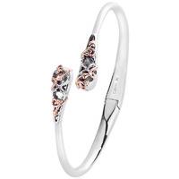 Clogau Bangle HRP Black Mother of Pearl Silver