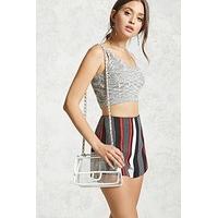 clear vinyl crossbody chain bag