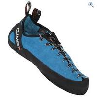 climb x crux climbing shoes size 12 colour blue