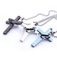 Classic Personalized Cross Bibles Stainless Steel Jewelry Pendant Necklace with 60 cm Chain