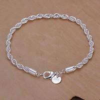Classic 20cm Women\'s Silver Alloy Chain Link Bracelet(1 Pc)
