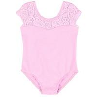 Classical Cotton Ballet Leotard/ Unitards Sleeveless Lace Dancewear with for 3-14 Years Toddler/Teen Girls