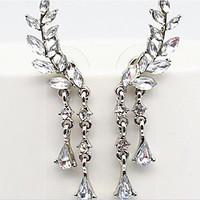 Clip Earrings Alloy Imitation Pearl Rhinestone Simulated Diamond Gold Silver Jewelry Party Daily Casual 1 pair