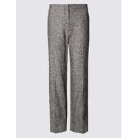 Classic Linen Rich Straight Leg Trousers