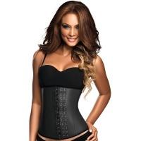 classic black 3 hook latex waist shaper by ann chery waist cincher