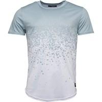 Closure London Mens Splatter Fade T-Shirt Khaki/White