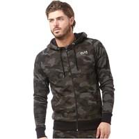 Closure London Mens Full Zip Camo Hoody Camo