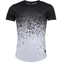 closure london mens splatter fade t shirt blackwhite