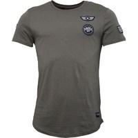 Closure London Mens Military Badge T-Shirt Khaki