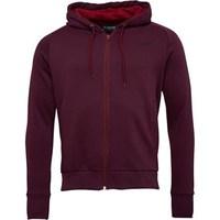 Closure London Mens Full Zip Contrast Hoody Burgundy