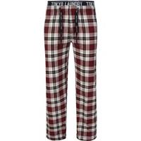 Clissold Checked Lounge Pants in Oxblood / Yellow - Tokyo Laundry