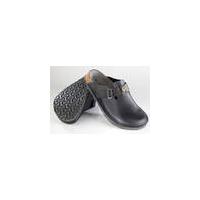 Clogs with Birko Flor footbed, black, size 6.5 Alpro