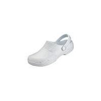 Clogs, water-resistent and dirt repellent, white, various sizes