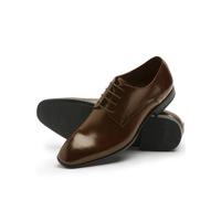 Clarke Brown Wholecut Shoe Calf Leather With Rubber Sole