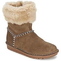 clarks greeta ace junior girlss childrens mid boots in brown