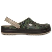 clogs brown crocband camo ii