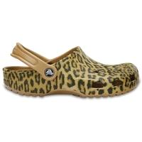 clogs gold classic leopard print iii